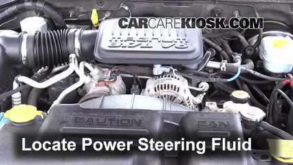 2004 Dodge Dakota Sport 3.7L V6 Crew Cab Pickup (4 Door) Power Steering Fluid Check Fluid Level